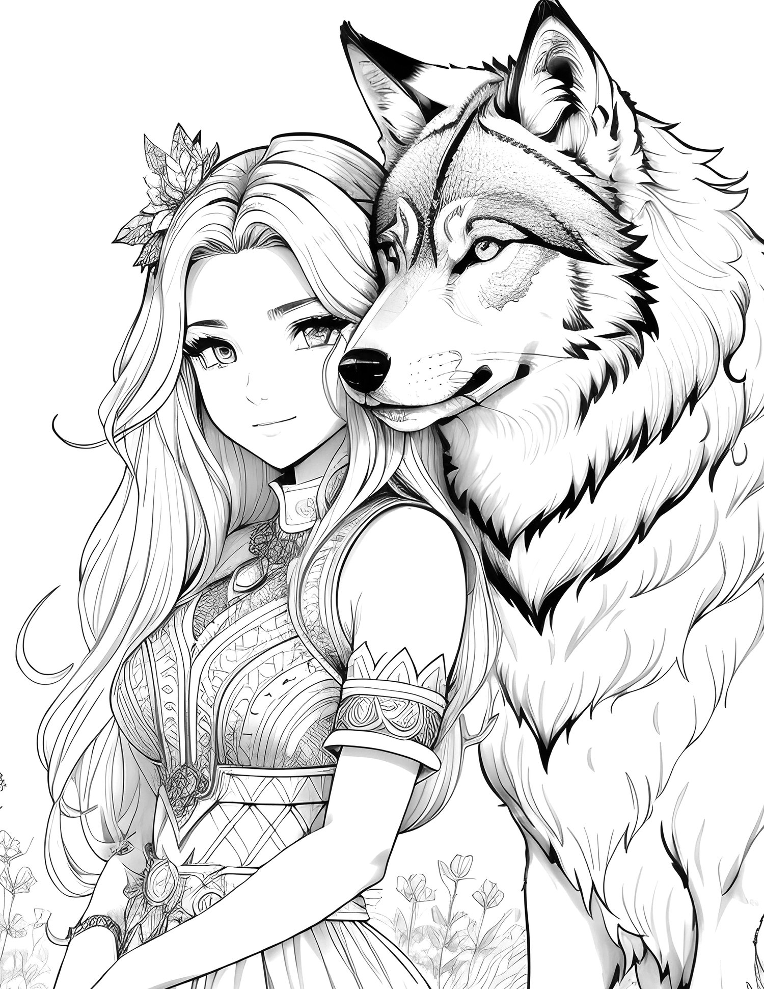 Wolf coloring pages