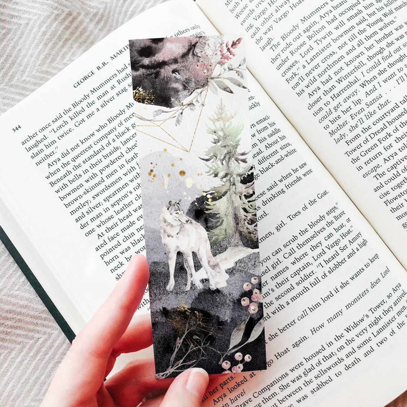 Wolf bookmark printable â on book street