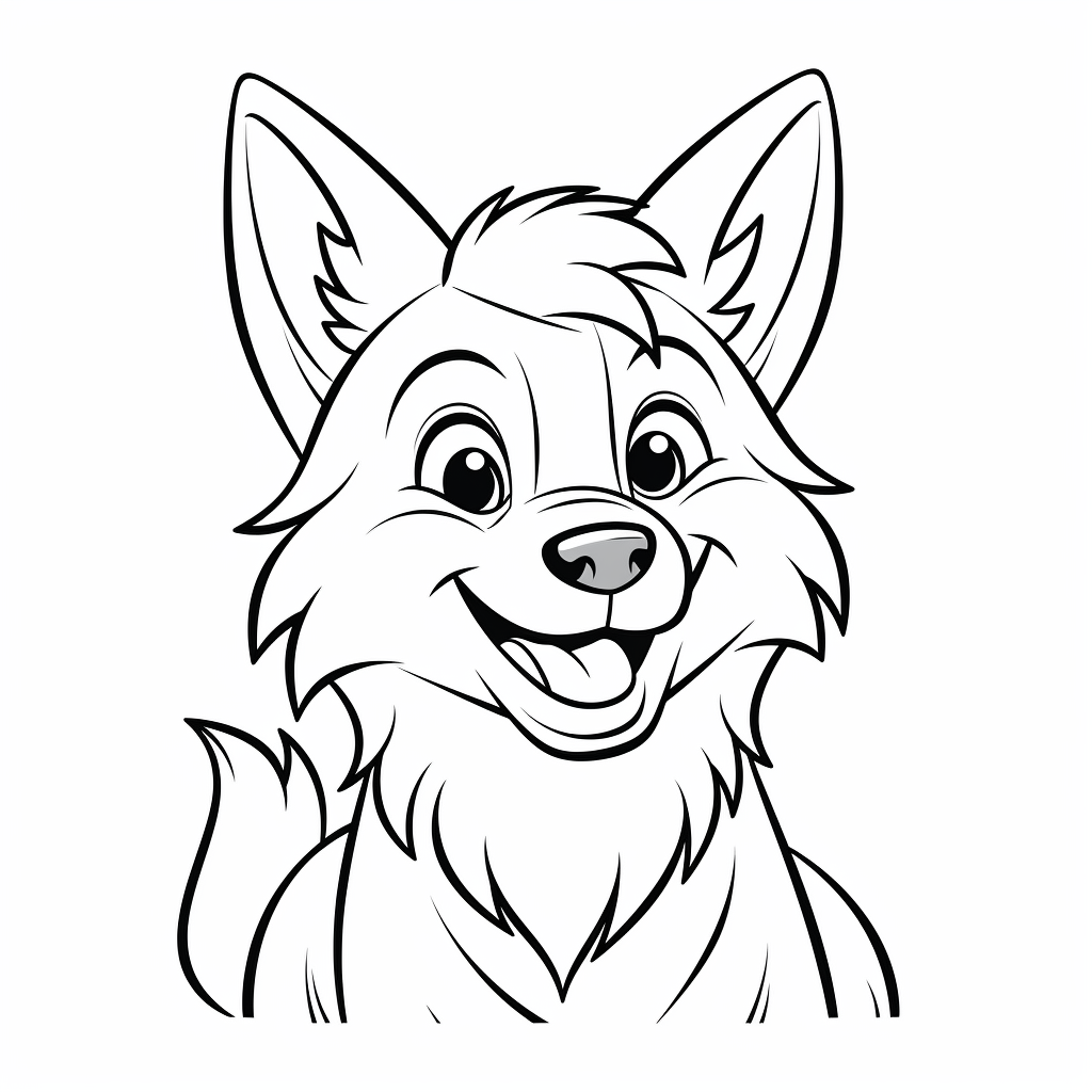 Wolf coloring pages