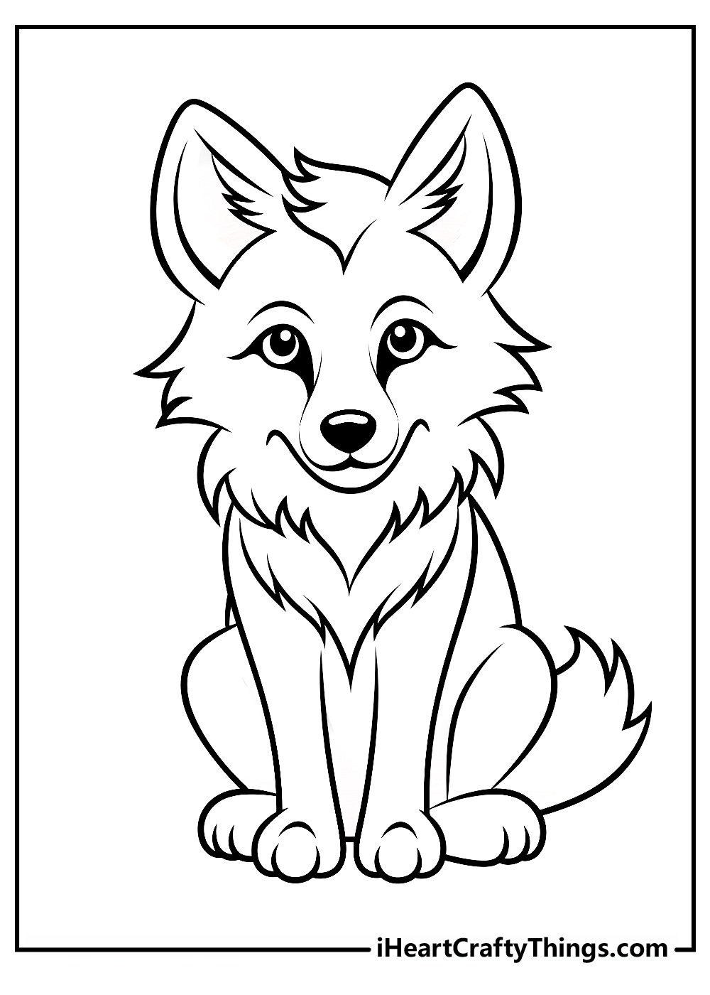 Wolf coloring pages free printables