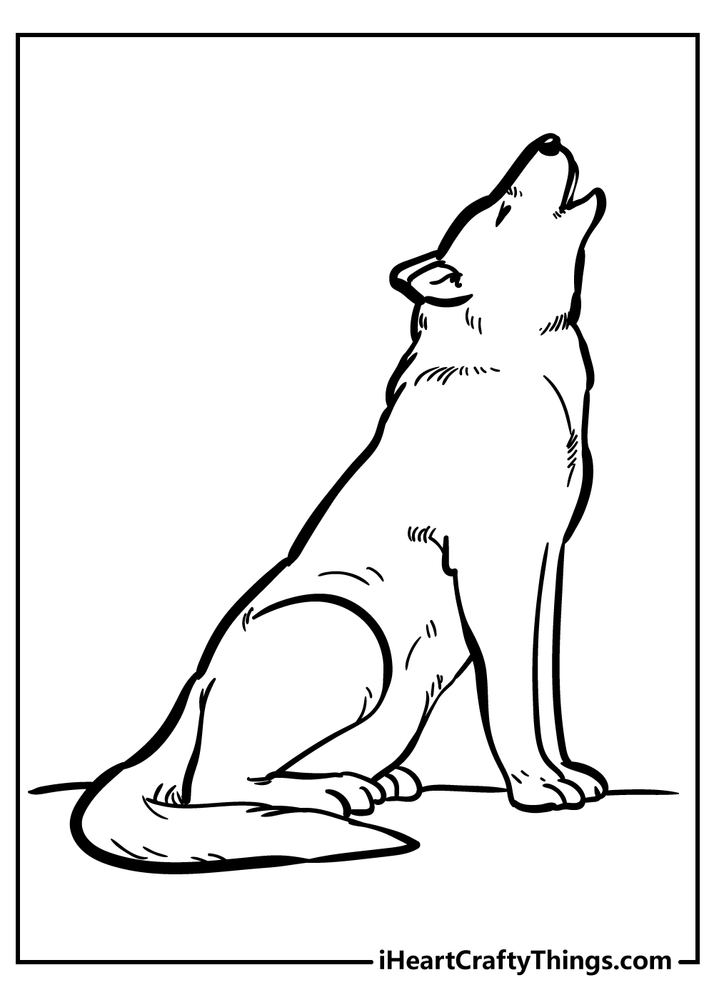 Wolf coloring pages free printables