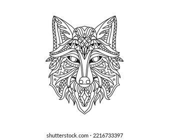 Wolf mandala images stock photos d objects vectors
