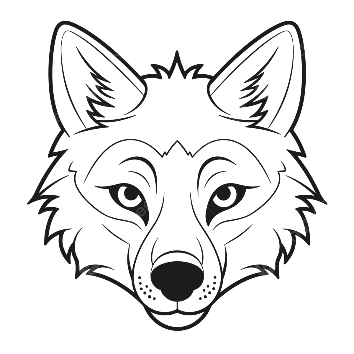 Wolf face png transparent images free download vector files