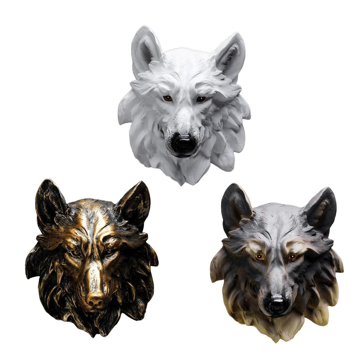 D animal wolf d head wall art derations wall sculpture for entry door