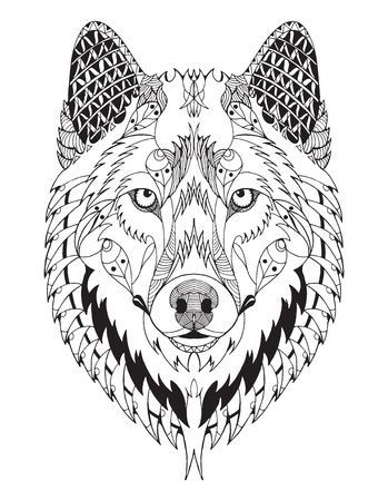 Wolf coloring pages stock illustrations cliparts and royalty free wolf coloring pages vectors