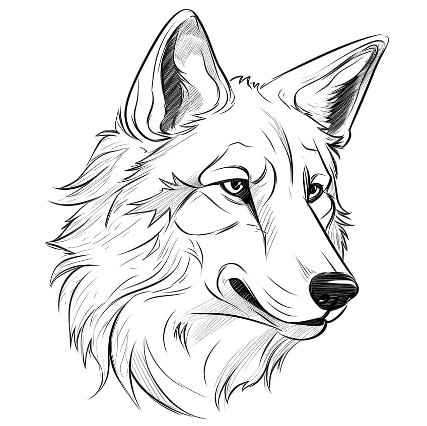 Wolf coloring pages