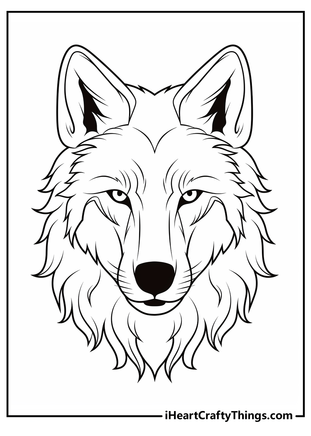 Wolf coloring pages free printables