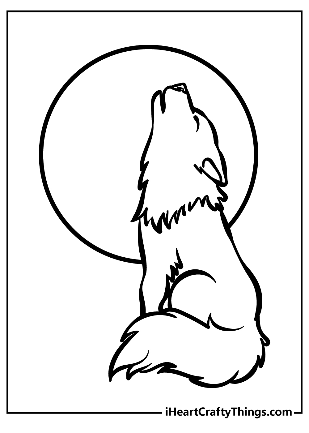 Wolf coloring pages free printables