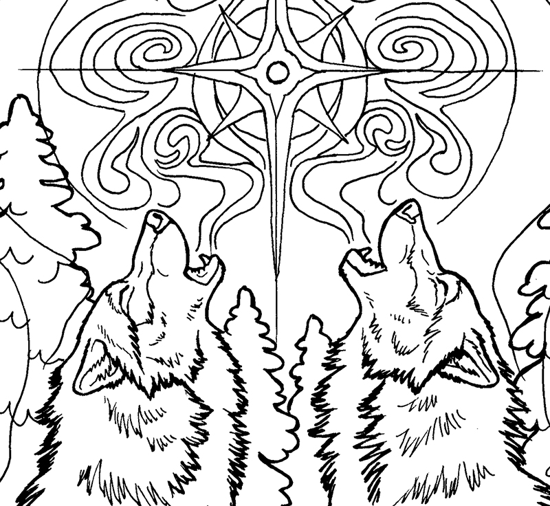 Patreon jan coloring page sneak peek by goldenwolf