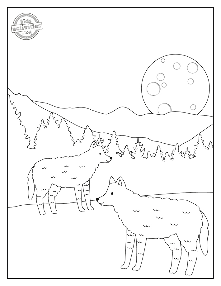 Awesome free printable wolf coloring pages kids activities blog