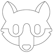 Wolf emoji coloring page free printable coloring pages