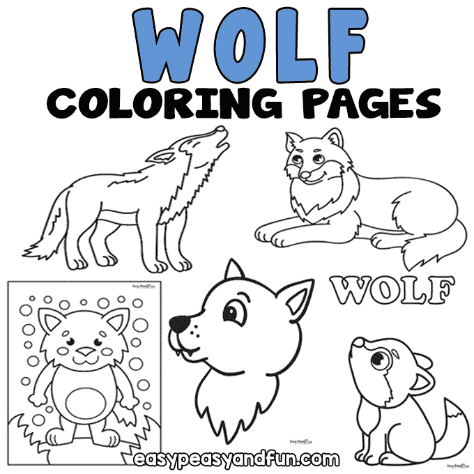 Wolf coloring pages â printable sheets