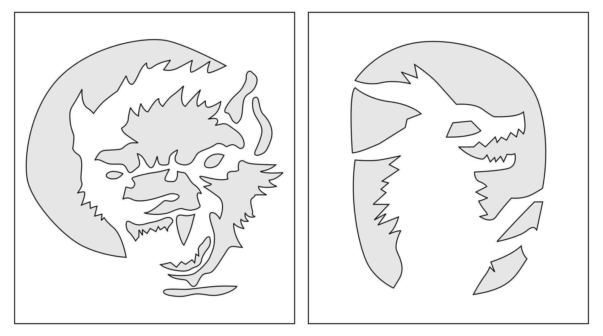 Best printable pumpkin carving stencils wolves pdf for free at