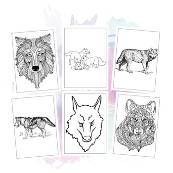 Unleash creativity with printable wolf coloring pages