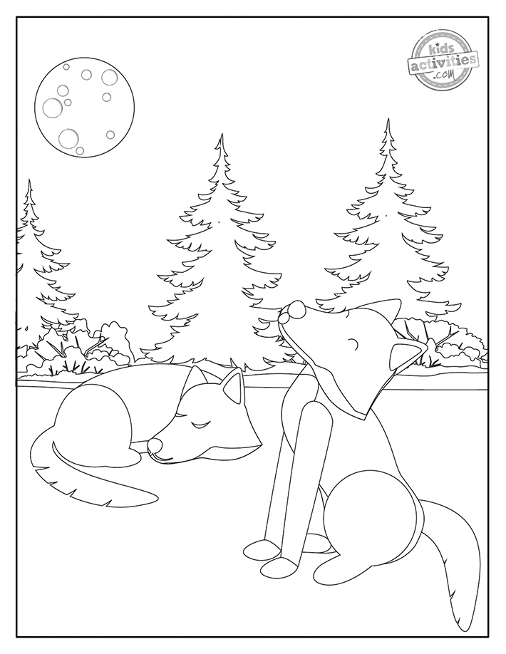 Awesome free printable wolf coloring pages kids activities blog