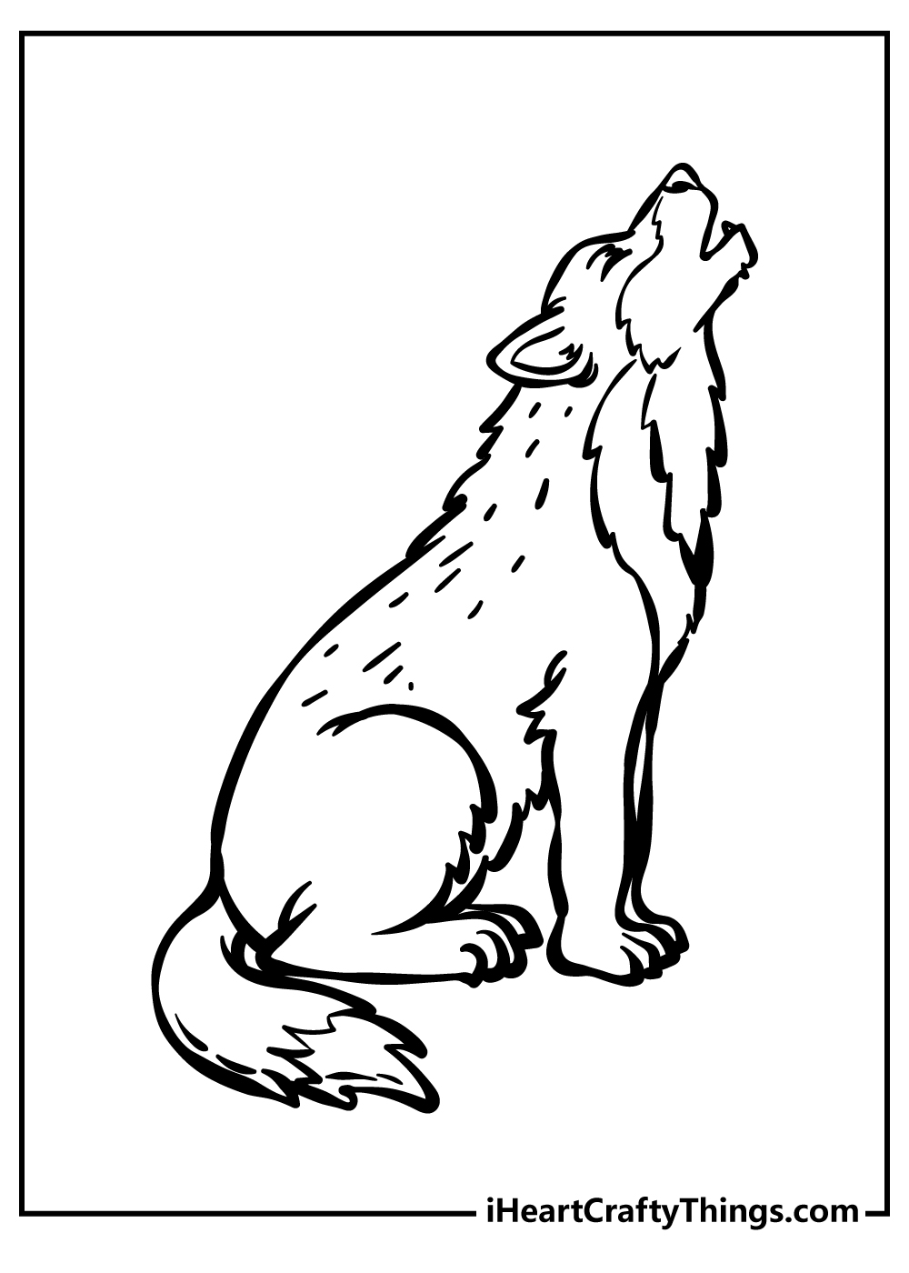 Wolf coloring pages free printables