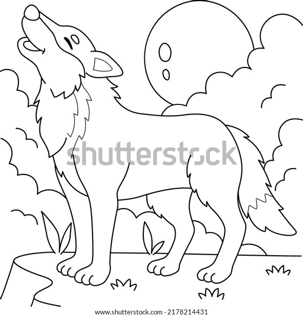 Wolf coloring book images stock photos d objects vectors