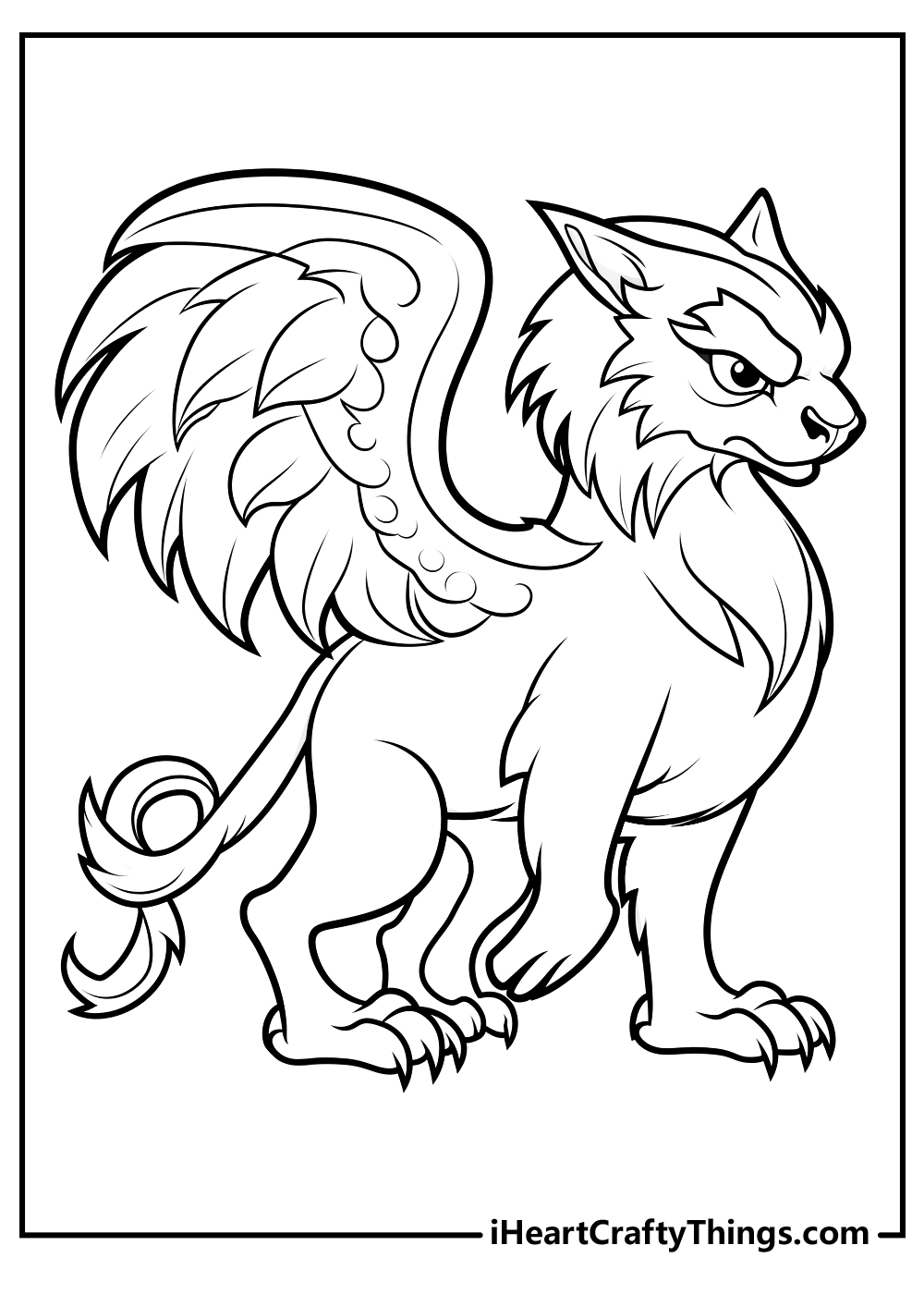 Griffin coloring pages free printables