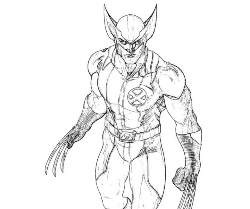 Free printable wolverine coloring pages