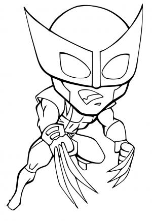 Free printable wolverine coloring pages for adults and kids