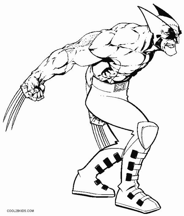 Printable wolverine coloring pages for kids coolbkids superhero coloring pages avengers coloring pages wolverine animal