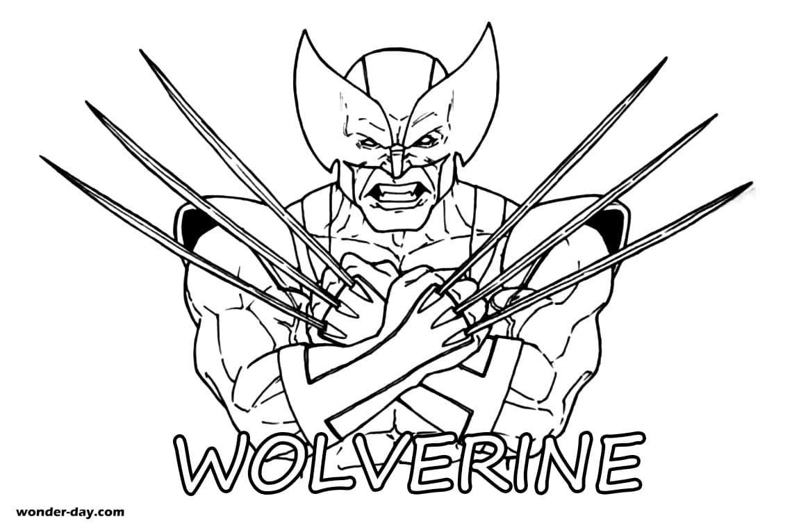 Wolverine coloring pages superhero coloring pages