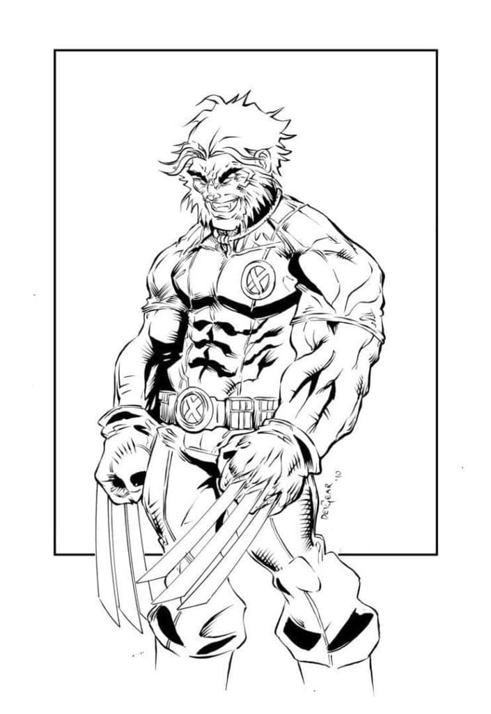 Wolverine coloring pages