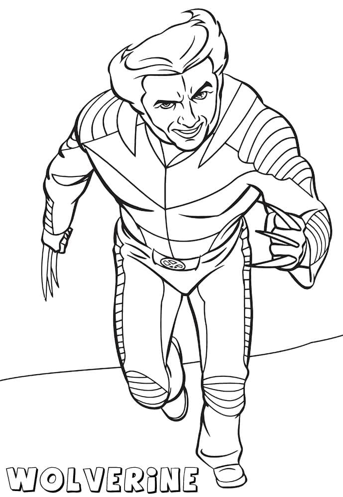 Wolverine coloring pages