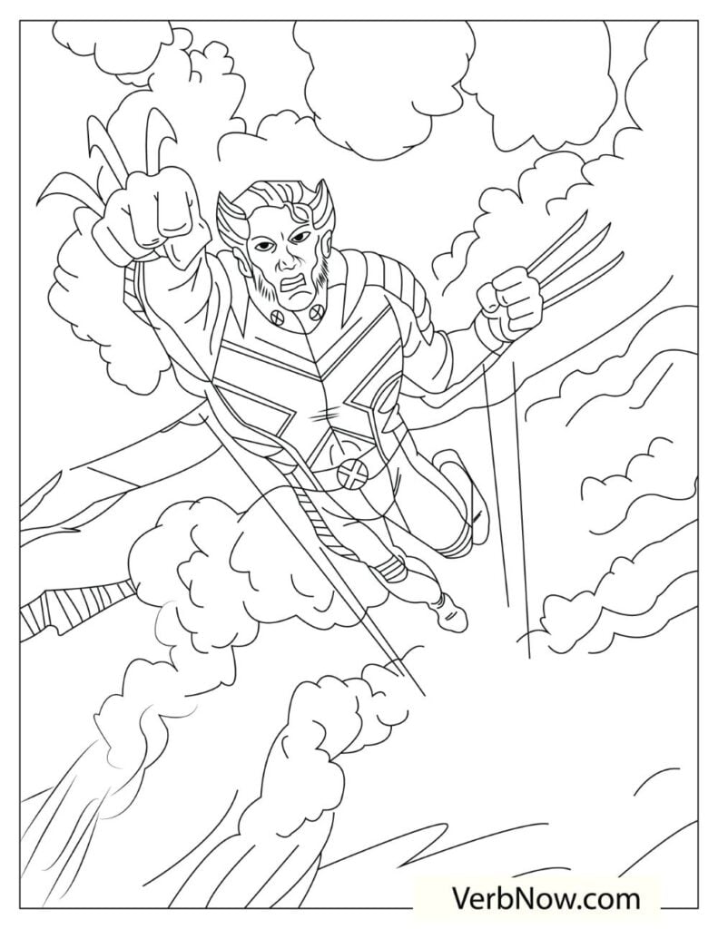 Free wolverine coloring pages for download printable pdf