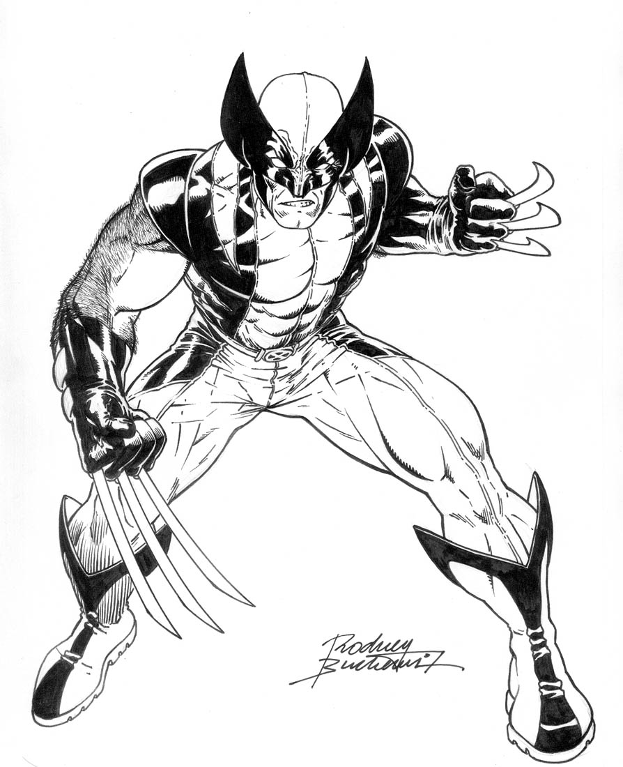 Free printable wolverine coloring pages for kids