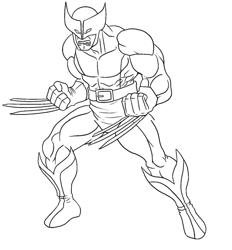 Coloring page wolverine