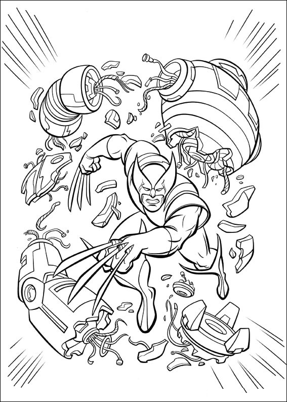 Printable x men coloring pages for kids