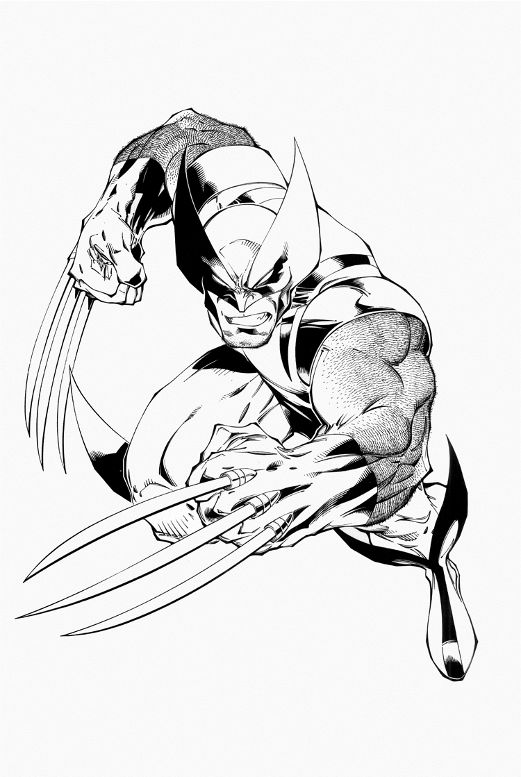 Free printable wolverine coloring pages for kids