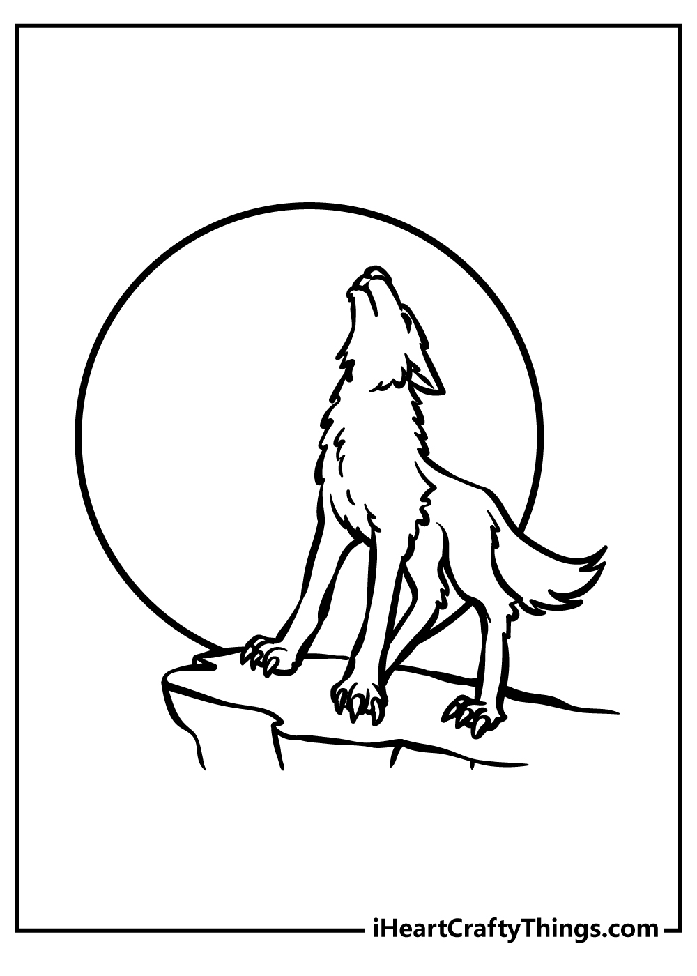 Wolf coloring pages free printables