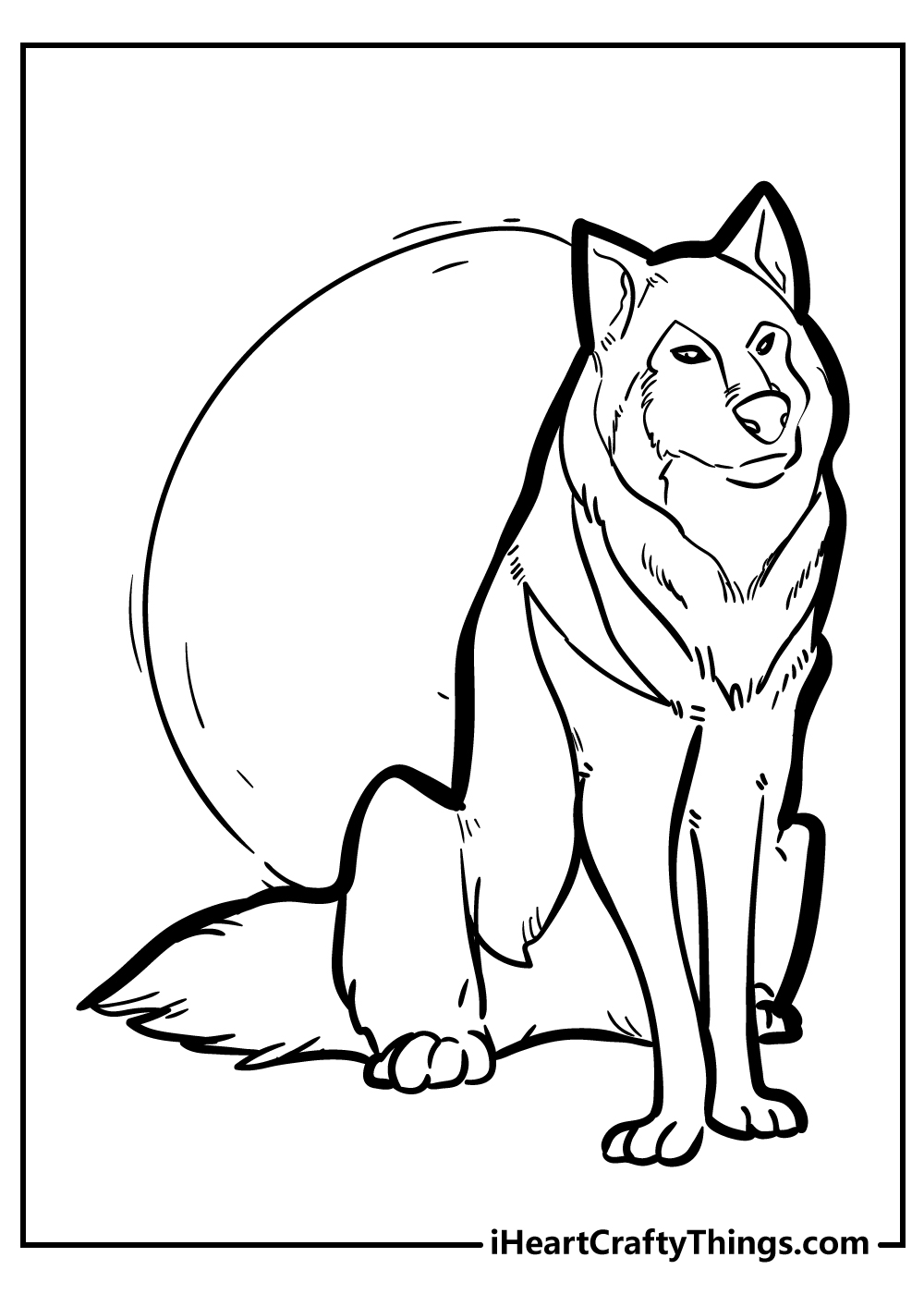 Wolf coloring pages free printables