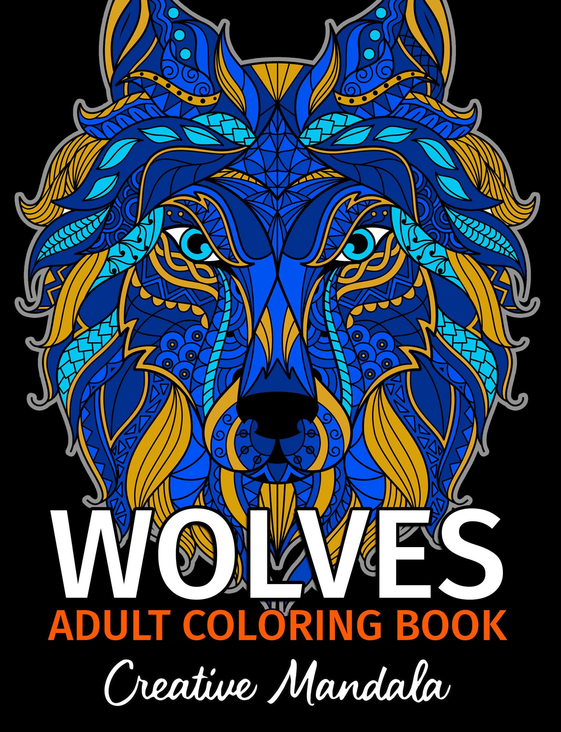 Wolf coloring book