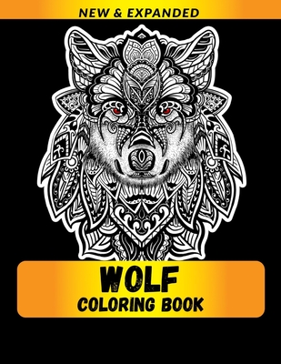 Wolf coloring book an adult coloring book with fun easy and relaxing coloring pages paperback one more page