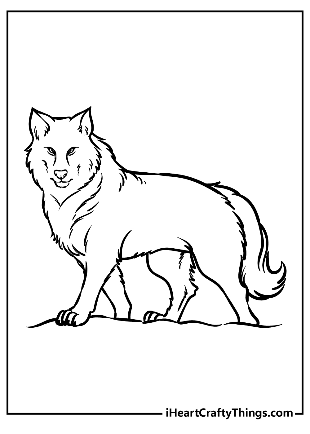 Wolf coloring pages free printables