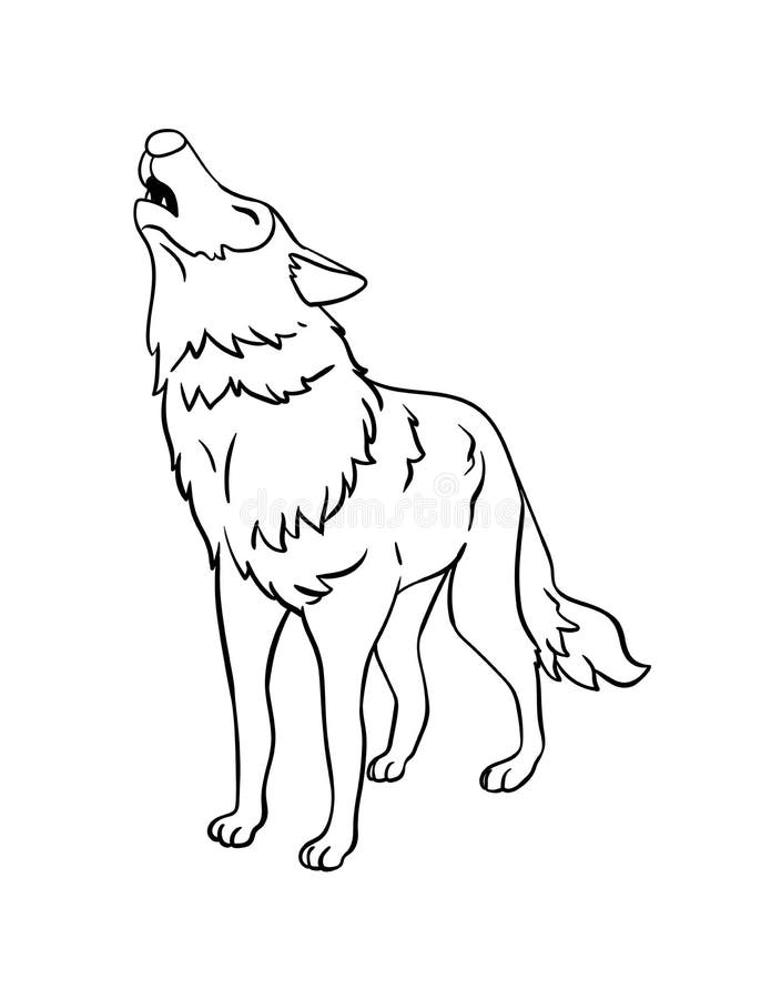 Wolf colouring stock illustrations â wolf colouring stock illustrations vectors clipart