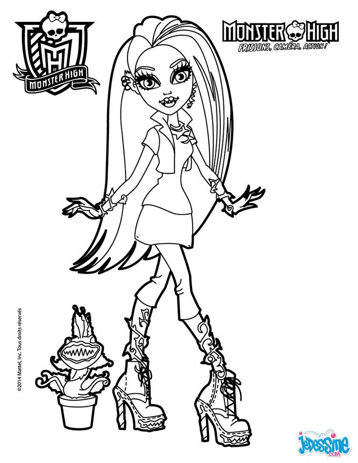 Monster high elissabat coloring pages monster high pictures monster high coloring pages