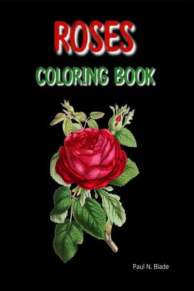 Roses coloring book