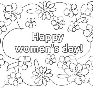 International womens day coloring pages printable for free download