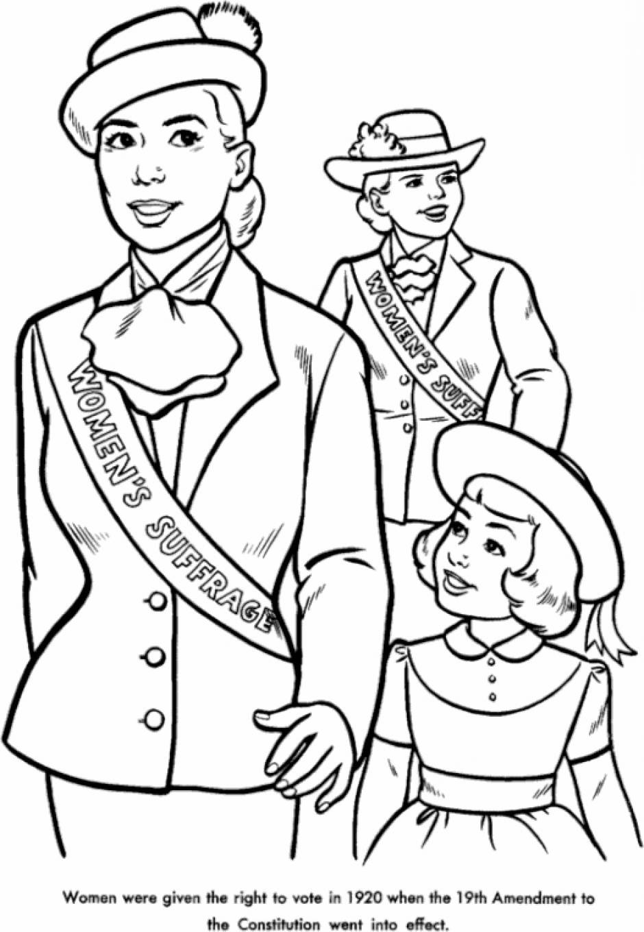 Womens day coloring pages