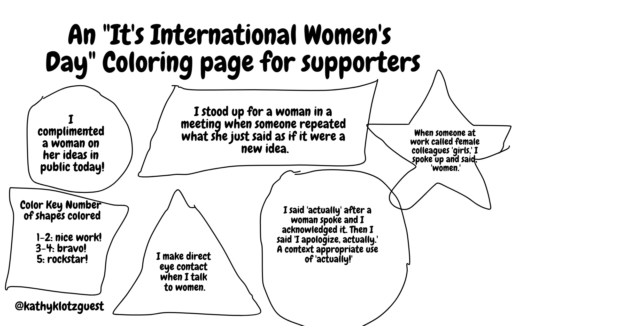 International womens day tech parody coloring page