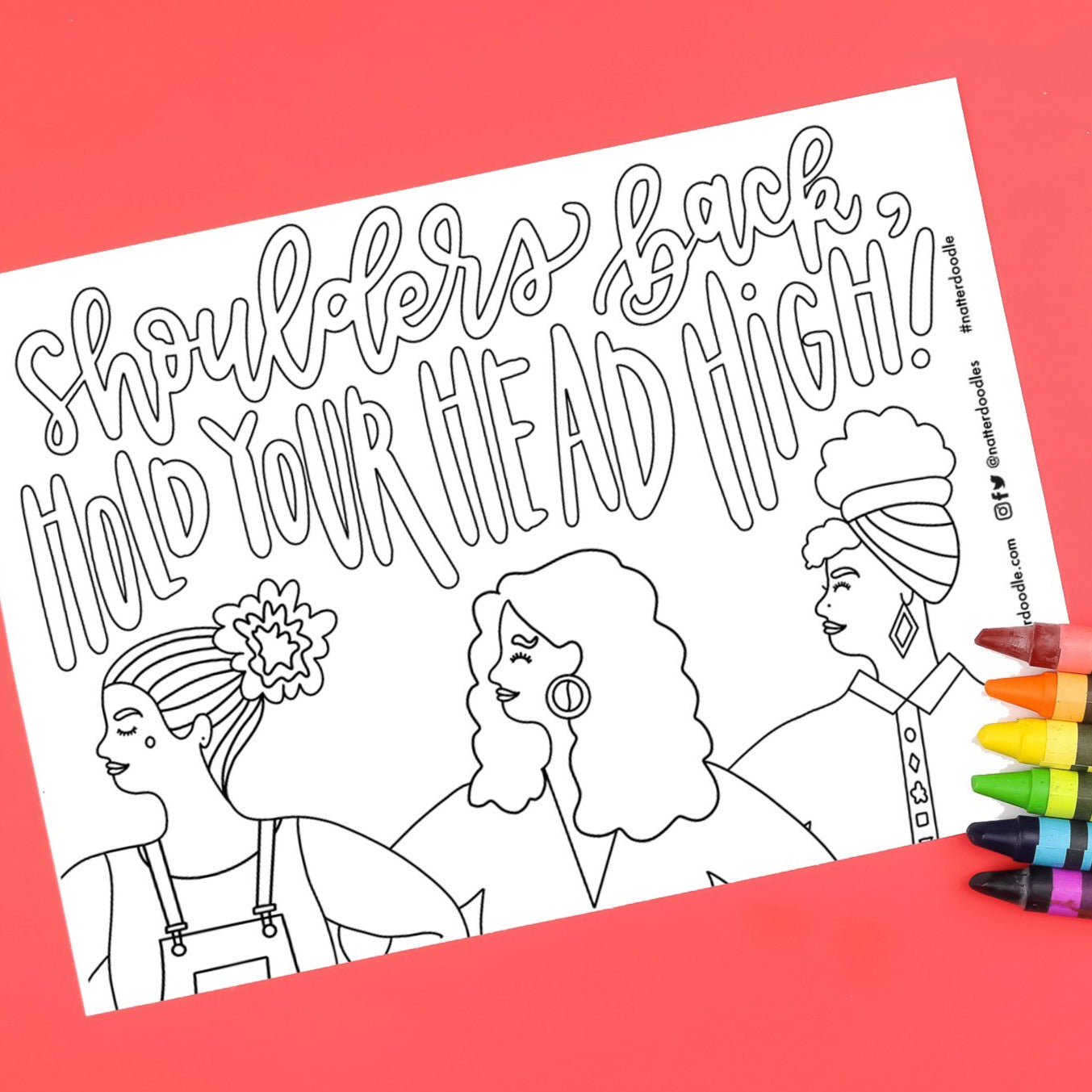 International womens day coloring page