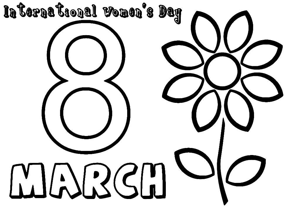 Womens day coloring pages printable for free download