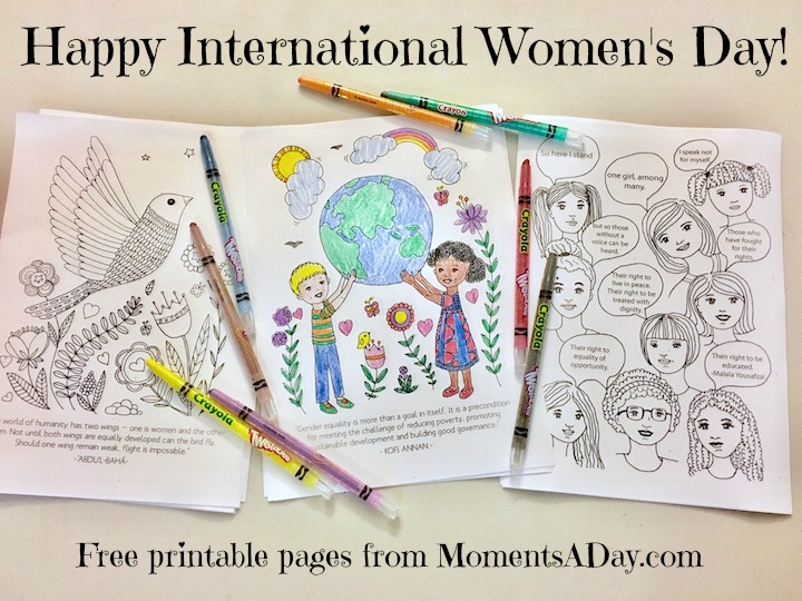 International womens day activities free printables