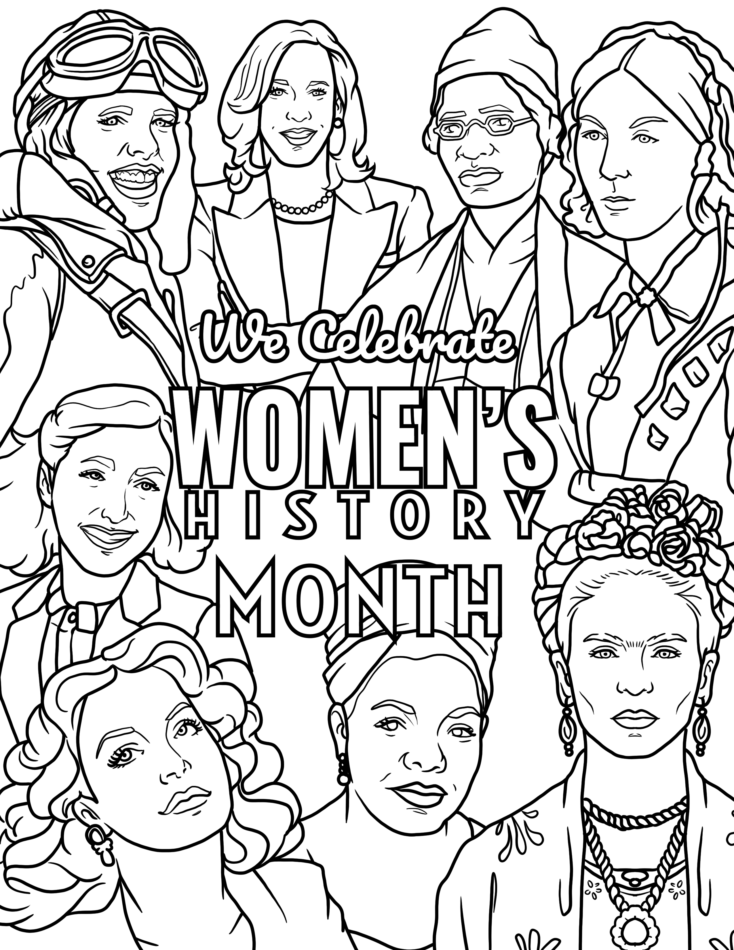 We celebrate womens history month â custom coloring books curious custom made in the usa