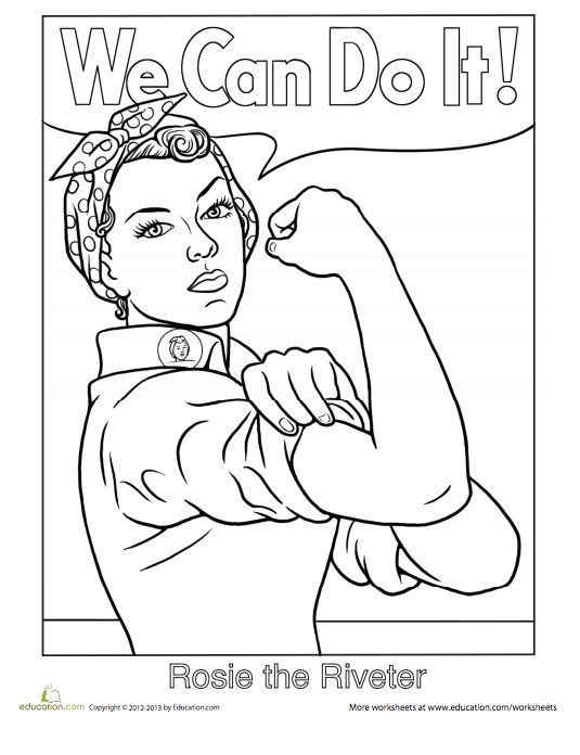 Printable coloring sheets that celebrate girl power life
