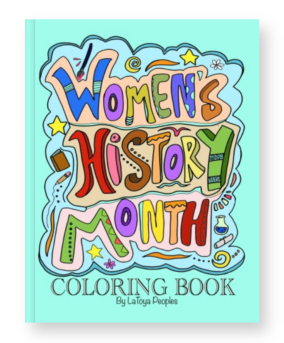 Womens history month coloring book